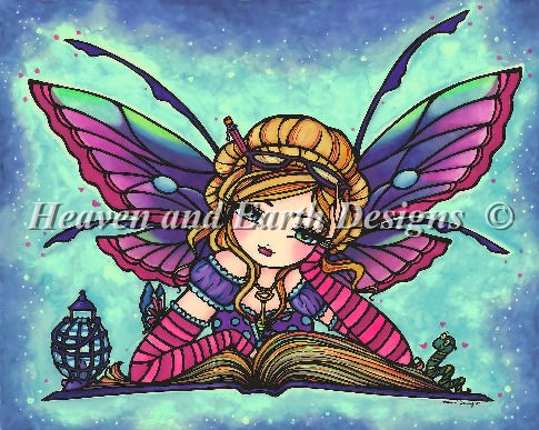 Mini Bookworm Fairy - Click Image to Close